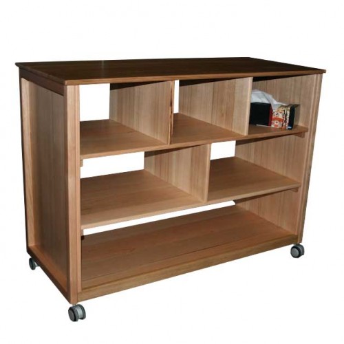 S416V Hardwood Japanese Shelving Unit on Legs M.A.N Made Creations