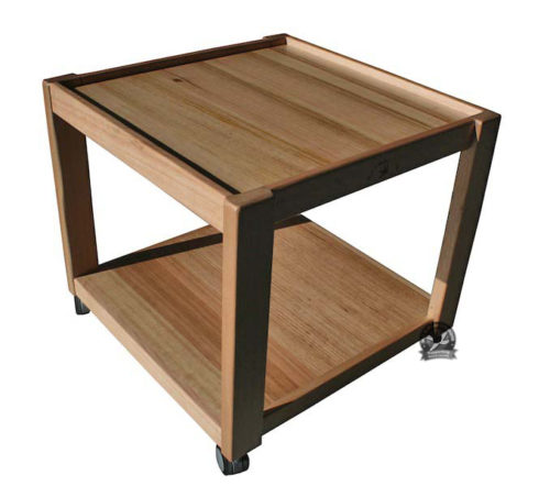 TR480-LIP  Hardwood Low Utility Trolley with Lip to Top